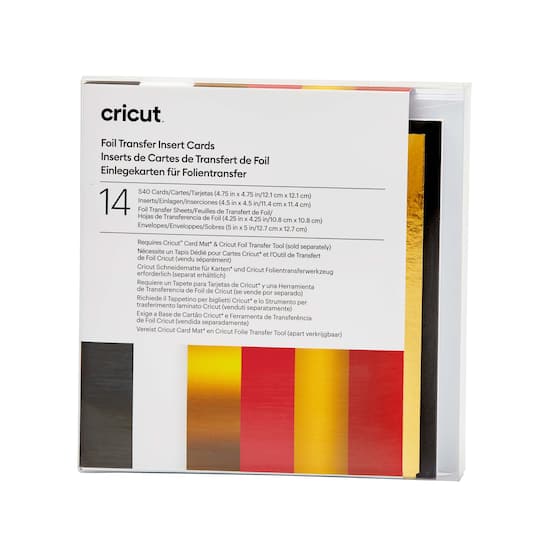 Cricut® S40 Foil Transfer Insert Cards, Royal Flush Sampler